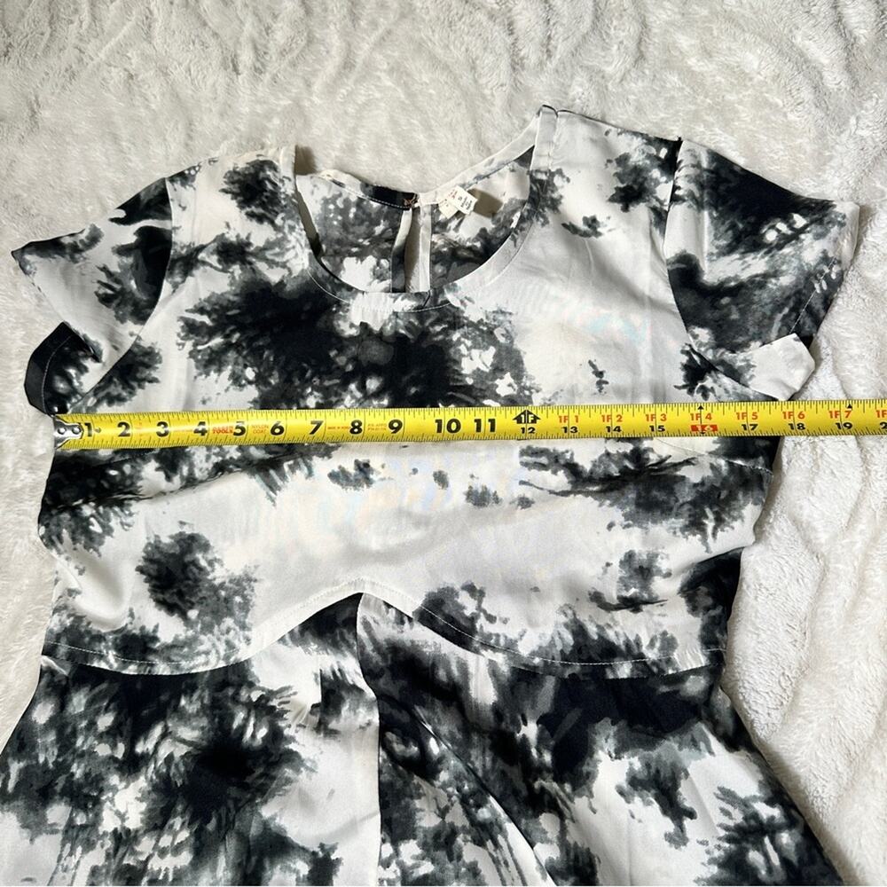 Raga Size S Black White Midi Dress Tie dye Coastal Urban Airy Effortless Revolve - Picture 12 of 12